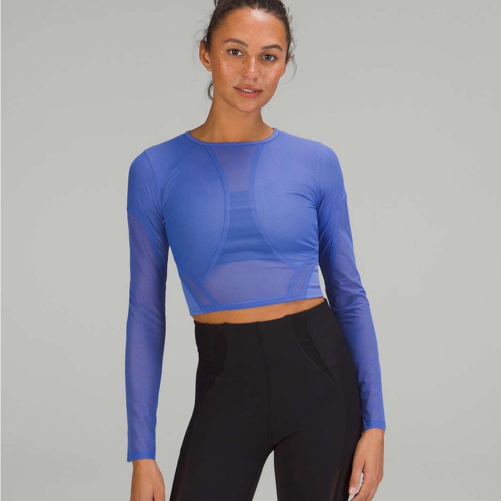 Lululemon Mesh Panelled Training Long Sleeve Shirt